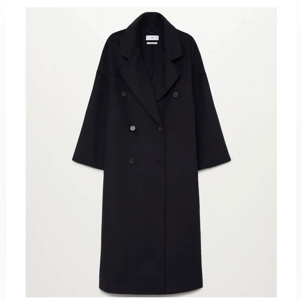 Mango Wool Blend Double Breasted Handmade Coat